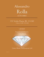 131 Violin Duets BI. 111-241 #18 (BI. 181-184) cover Thumbnail